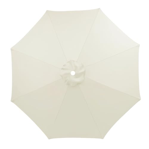 Toldo de Repuesto para Sombrilla de Patio, 2.0M～3.50M, 8 Varillas - Cubierta De Sombrilla De Tela De Repuesto, Impermeable, Protección UV, para Jardín, Terraza y Piscina(Beige,11.5FT/3.50M)