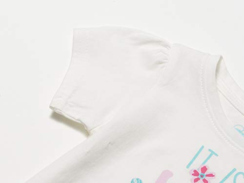 Camiseta It is a Wonderful Day, Tip Top, meninas, Neve - Off White, 2T