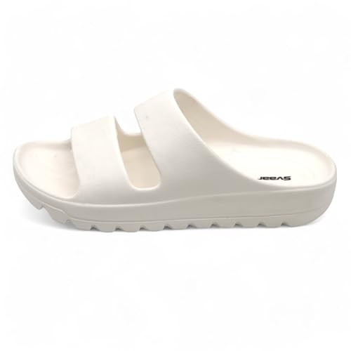 Image of SVAAR Soft EVA Double Strap Slippers for Men | Stylish Anti-Skid Slides with Arch Support & Bouncy Sole | Lightweight Indoor Outdoor Comfort