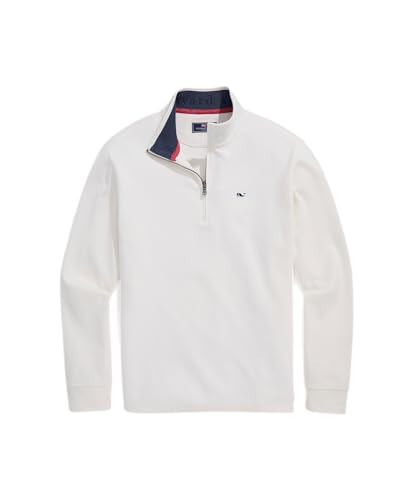 Image of vineyard vines Men's Saltwater Quarter-Zip Pullover Sweater