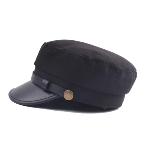 Vintage Flat Beret Hat for Youth Stylish Unisex Cap for Outdoor Activities Shopping Cycling and Skiing Great for Family and Friends Black3