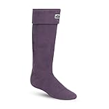 Polar Womens Thermal Fleece Welly Wellington Boot Warm Cosy Soft Wellie Socks - Purple - XL