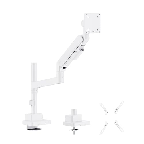 Support de moniteur grand écran pour un bureau de télétravail épuré et VESA