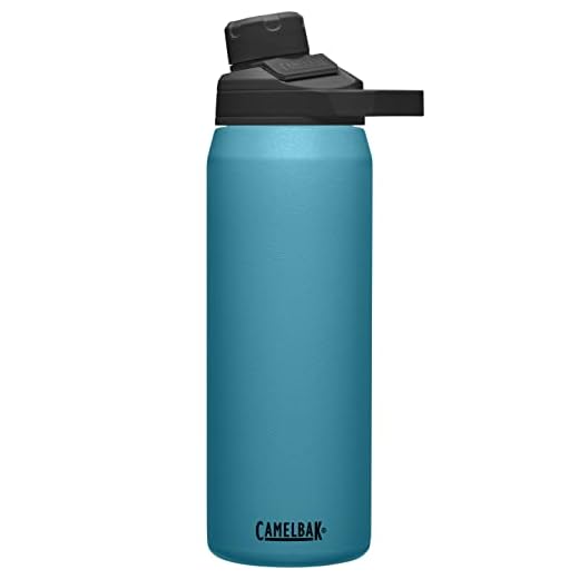 CamelBak Garrafa de água de aço inoxidável isolada a vácuo Chute Mag, 740 ml, Larkspur
