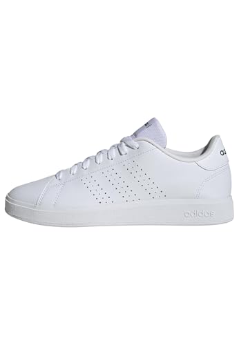 adidas Advantage Base 2.0 Shoes, Zapatillas de Deporte Hombre, Cloud White Collegiate Green, 43 1/3 EU