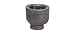 Anvil 8700134755, Malleable Iron Pipe Fitting, Reducer Coupling, 2" x 1-1/2" NPT Female, Black Finish