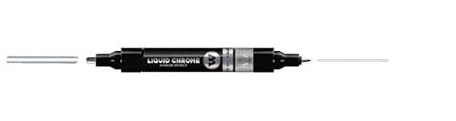 Molotow Liquid Chrome Twin Tip Marker - Mirror Effect Dual Tip Pen - 1.5 & 4Mm Nib Size #TOP2