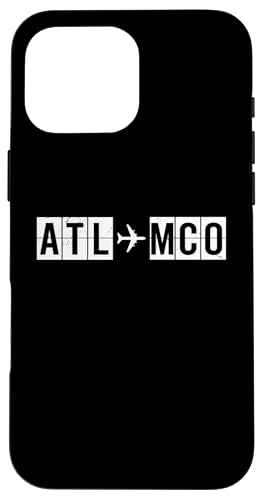 ATL to MCO �A�g�����^�I�[�����h��`�R�[�h���s���[�g �X�}�z�P�[�X iPhone 16 Pro Max �p