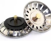 1pcs Kitchen Utensils/Stainless Steel Sink Strainer/Suitable for Bathroom, Kitchen and Other Sink Drain Filters, silverywhite