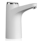 Sonew Automatischer Wasserspender Wasserspender Intelligenter Wiederaufladbarer Großer Eimer Quantitative Wasserflasche Pumpe für Home Office Outdoor (White)