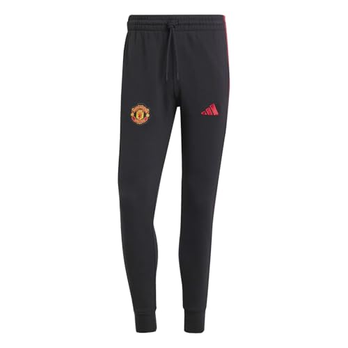 adidas Manchester United DNA - Pantalones de chándal para hombre y adulto, Negro, S