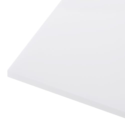 48" x 24" x 1/4" HDPE Plastic Sheet, High Density Polyethylene Sheet Cutting Board White Solid Block, [for DIY, Home Floor]