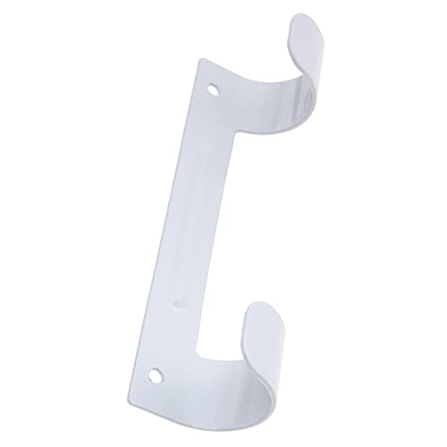 DOITOOL 1pc Ironing Board Hook Wall Mounted Hooks Wall Mount Clothes Rack Wall Mounted Ironing Board Ironing Board Hanger Laundry Room Iron and Ironing Board Holder Hanging Shelf White