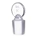 Kimble 850100-0016 Borosilicate Glass Solid Pennyhead Medium Length Stopper, 16 Stopper Size