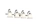 KICHLER Keiran 30" 4 Light Vanity Light with Satin Etched White Glass in Brushed Nickel