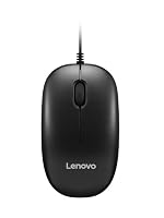 Lenovo USB-A Wired Mouse, High Resolution 1600 DPI, 1.5 m USB-A Cable, Upto 3 Million Click Life, 2-Way Scroll Wheel (up/Down), Red Optical Sensor, 0.093Kg, 4Y51U02456, 1Y Warranty