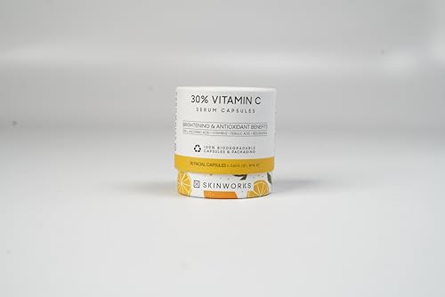 Skinworks Ultra Potent 30% Vitamin C Serum For Face, Vitamin E Ferulic Acid Facial Glow Serums For Brightening, Dark Spots, Anti-Wrinkle, Anti-Aging, Unscented, 30 Capsules thumb #4