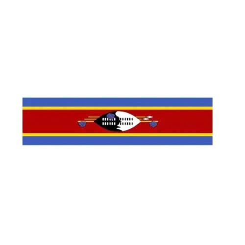 Drapeau de l'Eswatini grand format 140x560 cm résistant au vent 10 oeillets