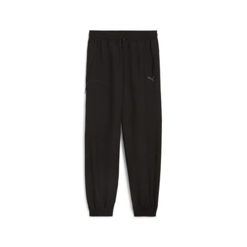 PUMA Mens Open Road Cargo Woven Pants Casual Cargo Drawstring - Black - Size M