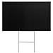 Juvale Corrugated Plastic Board Yard Signs - 24 x 36 in, Black, 8 Pack & 4mm - Blank Yard Signs & Poster Boards for Outdoor, Open House, Birthday & Lawn Displays