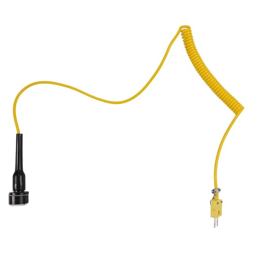 Sonde thermocouple magnétique de type K pour mesure - Construction en métal ABS - Plage de 0 à 500 °C - Réponse rapide - Compatible avec thermomètres numériques de type K (D)
