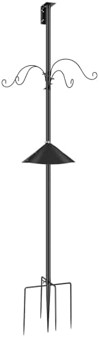 Extra Tall Bird Feeder Pole - Are These the Hidden Gems for Your Garden? 8 VIVOHOME 106 Inch Bird Feeder Pole, Heavy Duty Adjustable Bird House Stand Pole for Outdoor, Bird House Pole Mount Kit with 5 Prong