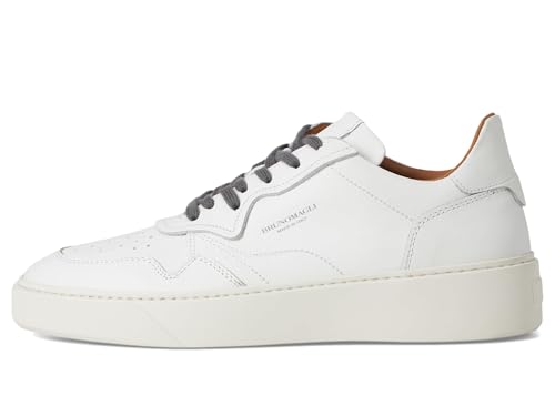 Image of Bruno Magli Men's Dezi Sneakers, Leather Shoes, Lace-Up Casual Shoes
