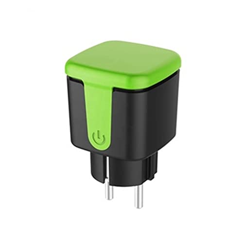 Jeerylow Enchufe Inteligente para Exteriores, Enchufe Inteligente de Control Remoto WiFi 16A con FuncióN de Monitor de EnergíA, para Tuya Smart Life EU Plug