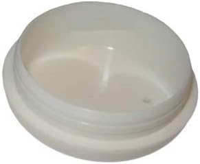 1-1/2" Deluxe Wrought Iron Patio Furniture Glides Outdoor Patio Chair Leg Caps for Metal Chairs Patio Chair Feet Caps for Outdoor Furniture Leg Caps (28, White)