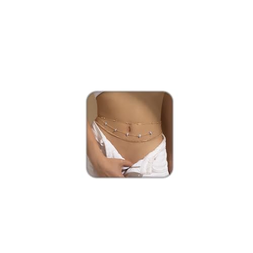 1 Psc Luxury Waist Chains for Women Adjustable Layered Belly Chain Sexy Body Chain For Girls Summer Beach Jewelry Gifts-image-7