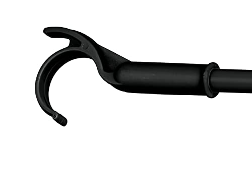 WENKO Aufhängehilfe, Zubehör zum Teleskop-System Herkules, Stahl, Schwarz/Schwarz, 4 x 76 x 1 cm