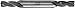 F&D Tool Company 23161 Four Flute, Double End, Solid Carbide Endmill for Center Cutting, 1/2" Mill Diameter, 1/2" Shank Diameter, 3/4" Flute Length, 3" Overall length