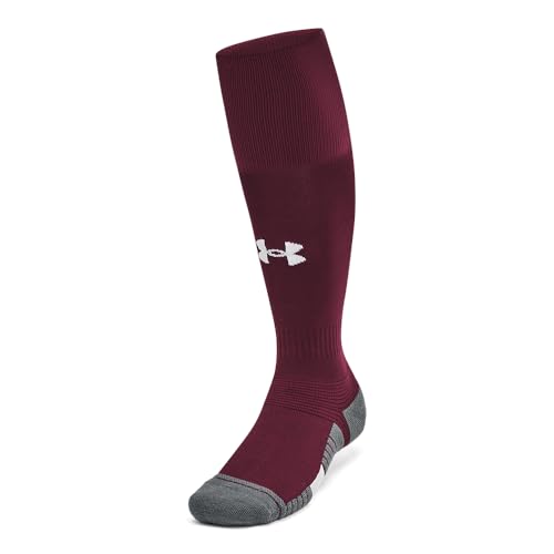 Under Armour Magnetico Socken für Erwachsene, Unisex, 1 Stück, (609) Kastanienbraun/Pitch Grey/Weiß, X-Large – Ansicht 3