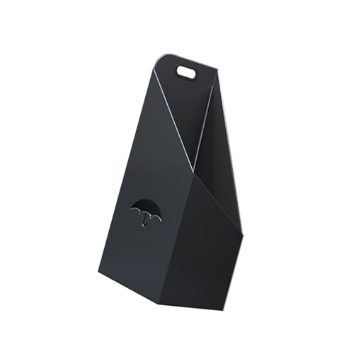 Genérico Paragüero Independiente, Soporte For Paraguas Con Bandeja De Goteo Con Asa, For Sala De Estar, Dormitorio, Empresa Y Bar(Black)
