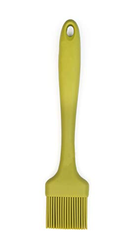 Rsvp International Silicone Basting Brush, Green, 8.75" | Gently Spreads Butter, Sauces, Marinades, & More | Dishwasher Safe & Heat Resistant | Bbq Grill, Baking, Preparing Meats #TOP30