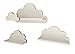 MOLILAND Laguna Elegance - Juego de estanterías de Pared con diseño de Nubes, para habitación de niños y bebés, de Madera, Estilo escandinavo, Color Blanco