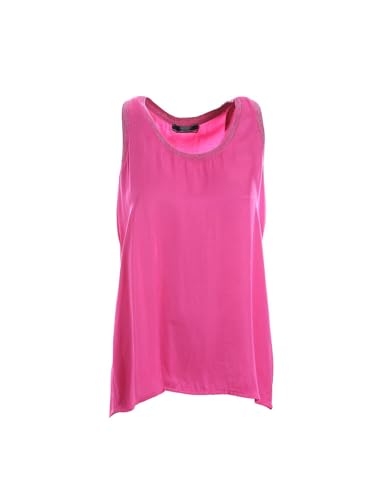 Canotta Donna Rosa Fracomina en maille légère et finitions premium