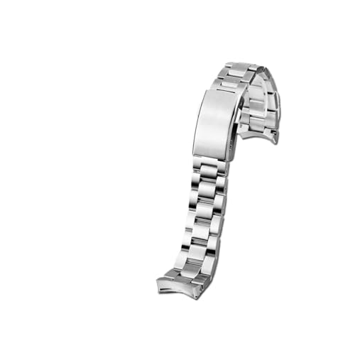Sangle en acier de montre way211 et way111a avec maillons à arc solide incurvé de précision