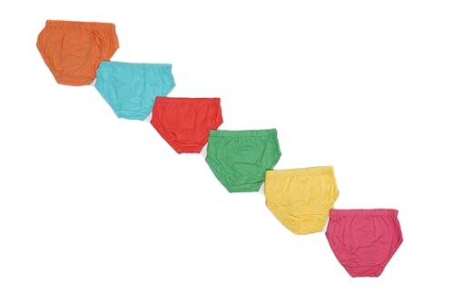 Image of Red Rose Kids Girls Cotton Printed Panty Pack of 6-Assorted