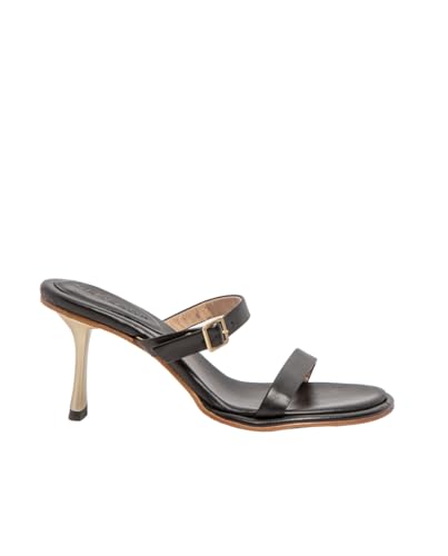 Sandales à talons Neosens S3194 chaussure femme en cuir noir Albana