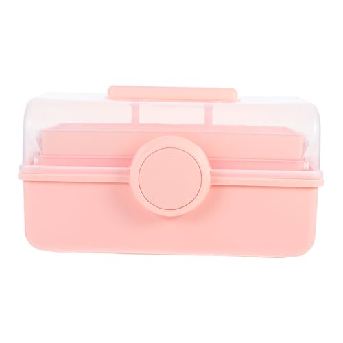CALLARON caja de almacenamiento de cosméticos estuche de maquillaje organizador de maquillaje Organizador de cepillo de maquillaje para tocador cajones de maquillaje el plastico rosa