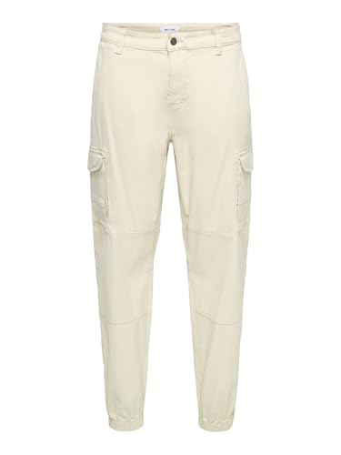 Only & Sons Herren Onscarter Life Cargo Cuff 0013 Pant Noos Hose 22028434,Silver Lining,30W / 34L – Ansicht 1