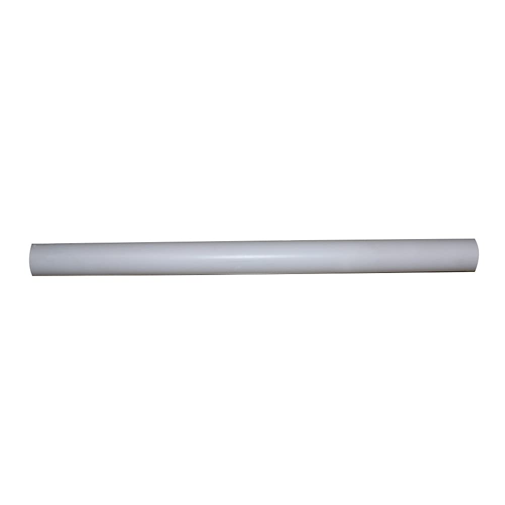 Bettomshin 2Pcs PVC Plastic Tube Hose Pipe 1.85"Inner Diameter 1.97" Outer Diameter 3.28Ft Length Round Flexible Water Tubing for Fluid Transfer White