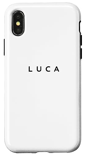 Iphone X/Xs Luca Personalized Name. Modern Font, Contemporary Design Case #TOP17
