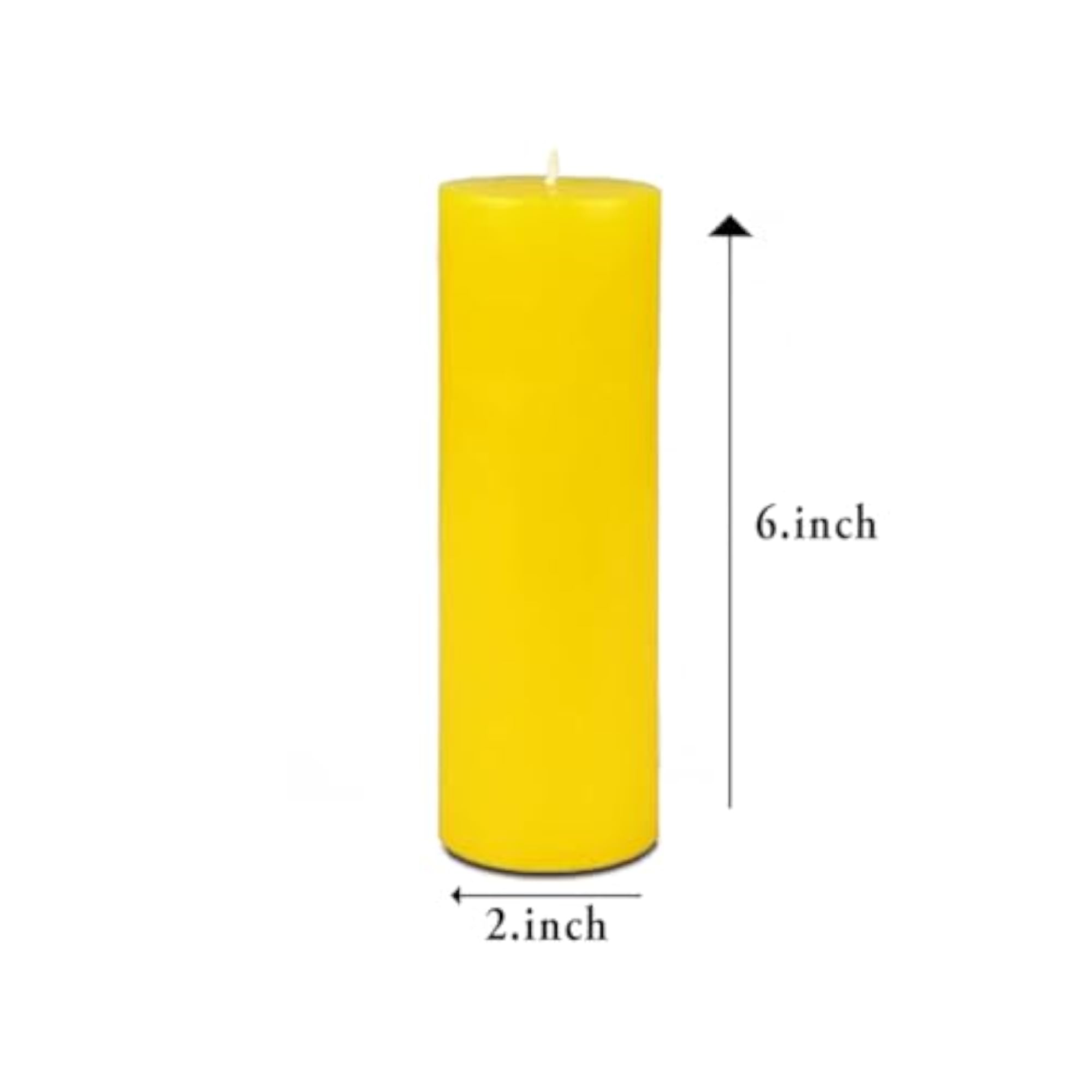 Lemon Scented Pillar Candles for Gifting
