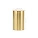Brass Tea Canister Tea Leaf Jar - Coffee Bean Container Small Portable Storage Container for Coffee Nuts, 1.77X1.77X2.75in