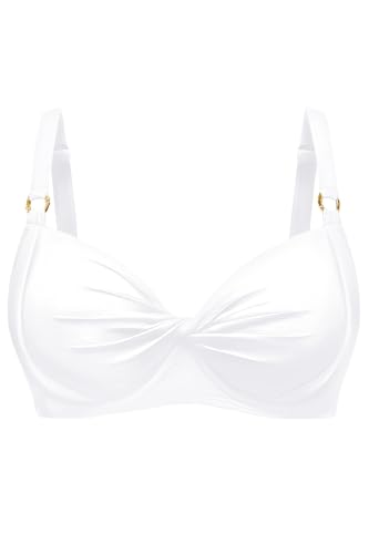 Image of Aqua Eve Women Underwire Bikini Top - Push Up Swimsuit Top Bra Padded Bathing Suit 2026 Twist Front Swimwear