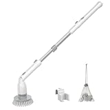 Welzona Spin Scrubber, Adjustable Extension Handle Cleaning Brush Power for Bathroom Floor Tile,Storage Bag