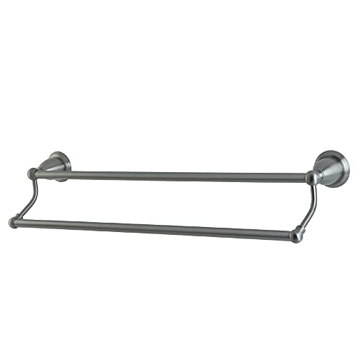 Lowest Price Kingston Brass BA1753SN Heritage Dual Towel Bar, 24", Brushed Nickel
