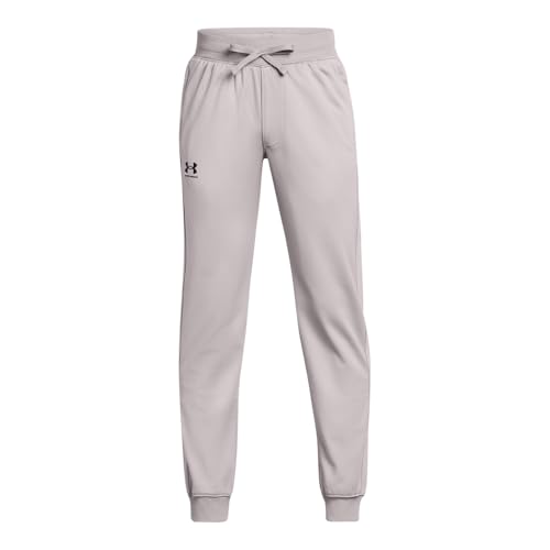 Under Armour Boys Icon Knit Pants, (015) Tetra Gray / / Black, Large
